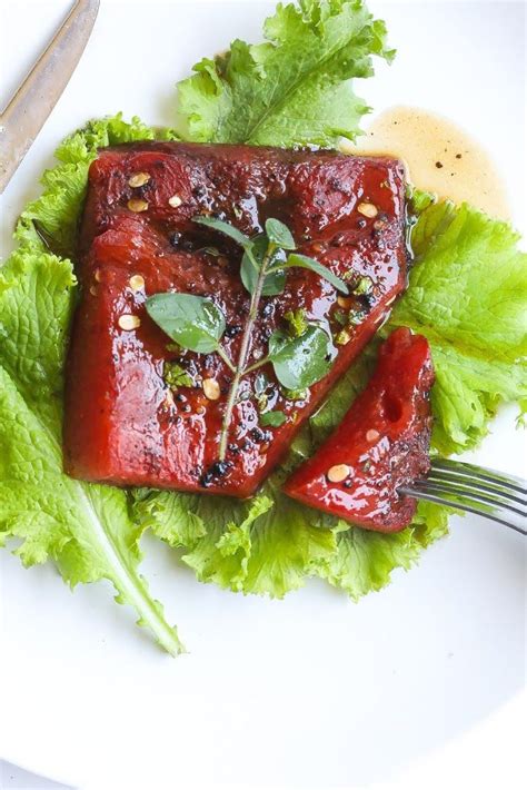 Roasted Watermelon Steak Recipe | Yummly | Recipe | Watermelon steak recipe, Recipes, Food