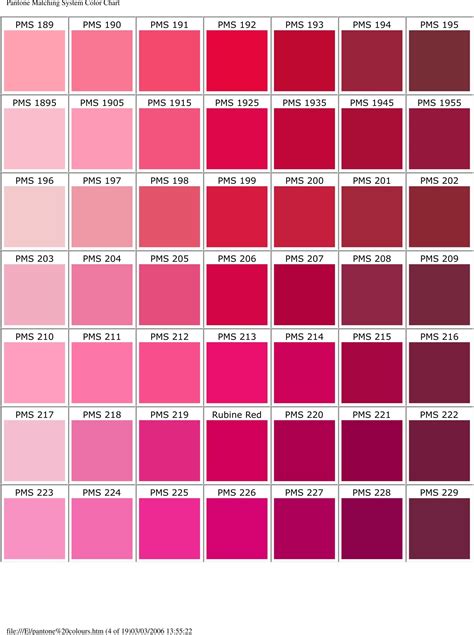 Pantone Pink Pantone Colour Palettes Pantone Color Pms Colour Baby ...