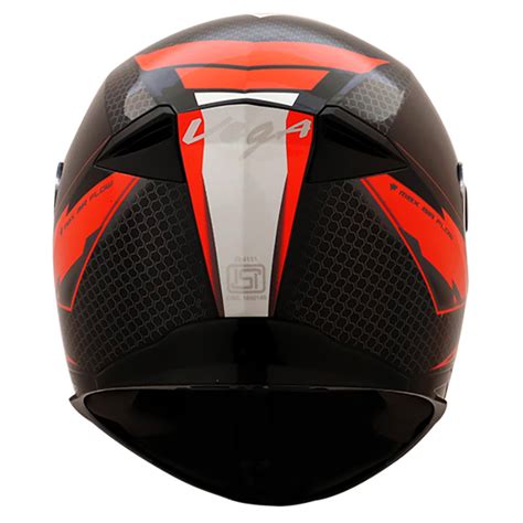 Ryker D/V Bolder Black Orange Helmet - Vega