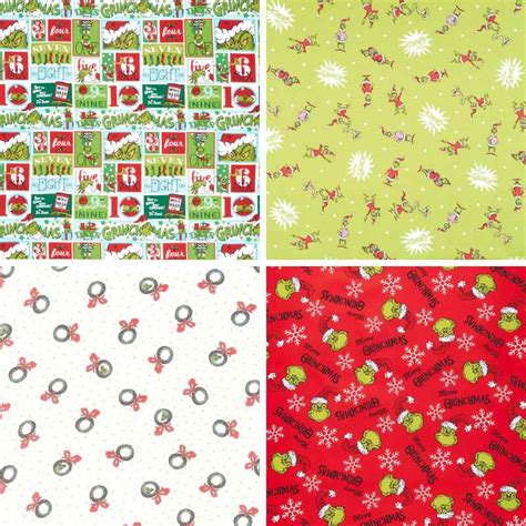 Grinch Panel & Fabric: How the Grinch Stole Christmas – Fabric Design Treasures