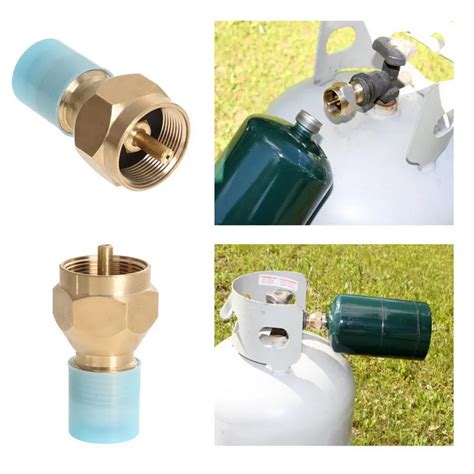 Universal Propane Tank Refill Adapter 100% Solid Brass Regulator Valve ...