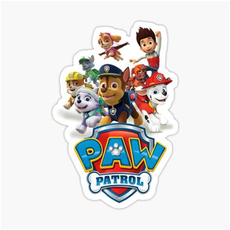 "Paw patrol logo stickers " Sticker for Sale by Desgin0001 | Redbubble