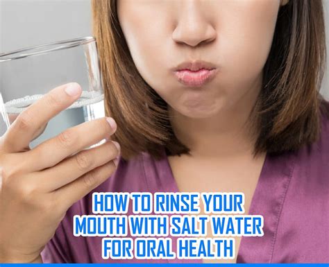 How To Rinse Your Mouth With Salt Water For Oral Health