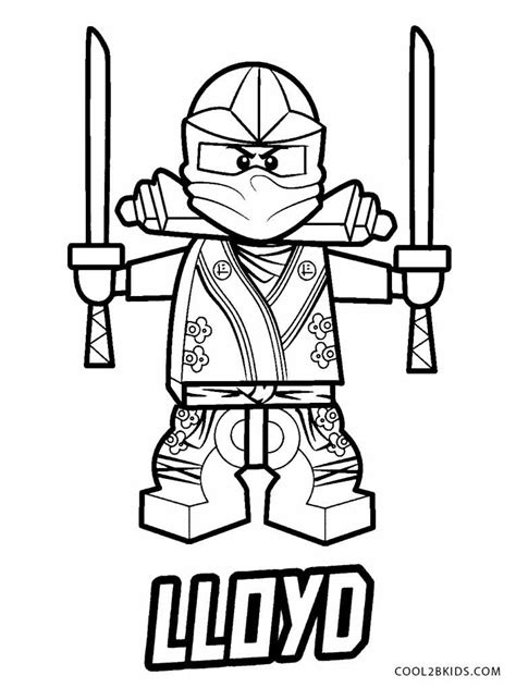 Lego Ninjago Lloyd Coloring Pages Printable Coloring Pages