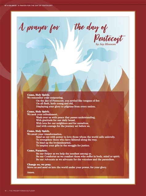 A prayer for the day of Pentecost - The Presbyterian Outlook