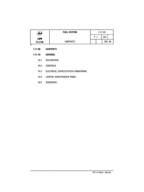 ATR Fuel System | PDF