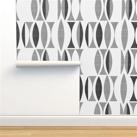 field in black and white Wallpaper | Spoonflower