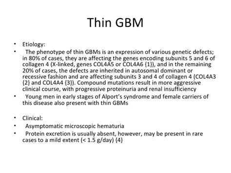 Thin Basement Membrane Disease - slidesharetrick