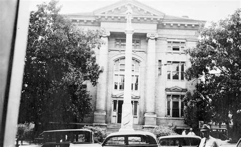 Gaston County, NC courthouse, c. 1937, from the collections of the NC ...