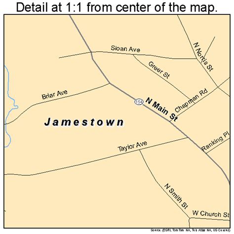 Jamestown Tennessee Street Map 4737780