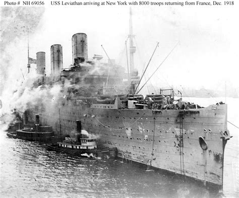 USN Ships--USS Leviathan (ID # 1326) -- Views taken in late 1918 and in ...