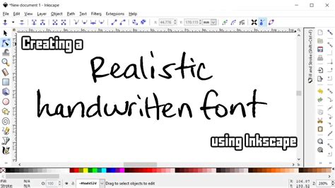 How to Create Realistic Handwritten Text using Inkscape - YouTube