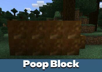 Download Poop Minecraft PE mod: unusual features