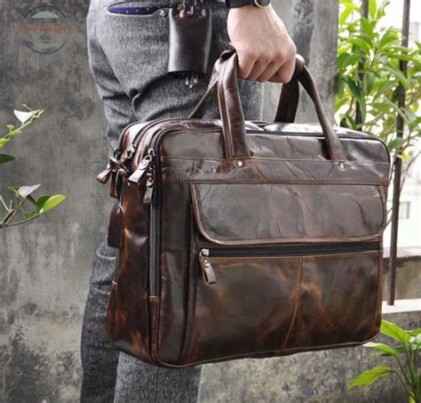 Genuine Leather Large Executive Briefcase – realleathermalta