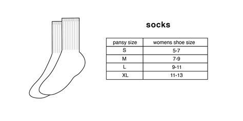 Uk Vs Us Sock Sizes at Charles Kirk blog