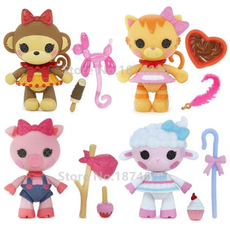 Aliexpress.com : Buy New Mini Lalaloopsy Pet Pals 4PCS Set Figure Toy Doll Collection Cute ...