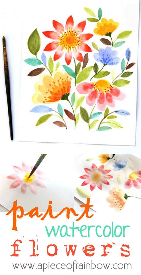 Paint Watercolor Flowers in 15 Minutes