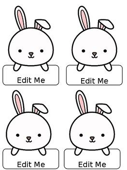 Editable Animal Name Tags by Magical Kinders | TPT