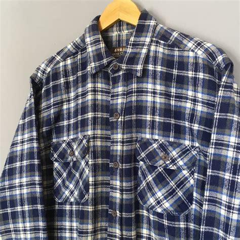 Vintage Moose Creek Plaid Checkered Flannel Shirt Lar… - Gem