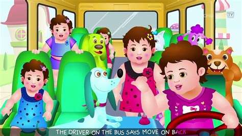 Wheels On The Bus | Popular Nursery Rhymes Collection for Children | ChuChu TV Rhymes Zone ...