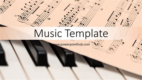 Free Powerpoint Template - Music Notes - Powerpoint Hub