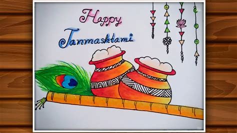 Top 144+ easy drawing for janmashtami latest - seven.edu.vn