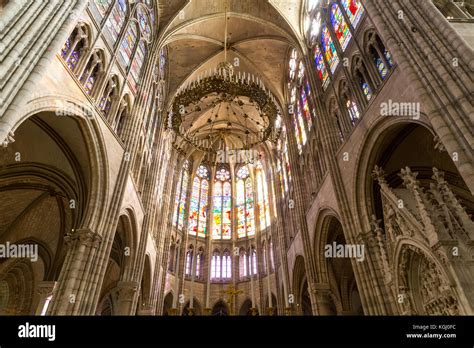 Interior of Saint-Denis Basilica, Paris, France Stock Photo - Alamy