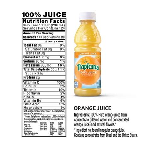 33 Tropicana Orange Juice Ingredients Label - Label Design Ideas 2020