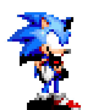 corrupted Modern Mania Sonic | Pixel Art Maker