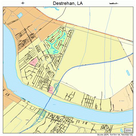 Destrehan Louisiana Street Map 2220820