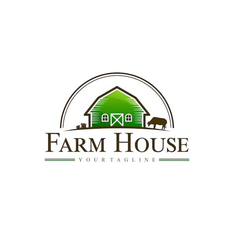 Premium Vector | Farm house logo design illustration