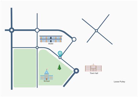 Editable Location Map Example | EdrawMax Template