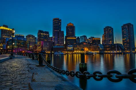 Boston Waterfront | Boston Waterfront at night. | Bill Varney | Flickr