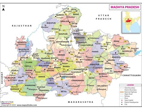 Buy Madhya Pradesh Map Online