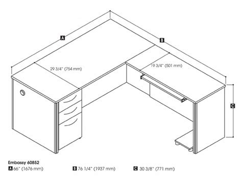 L Shape Office Table Dimensions - Image to u