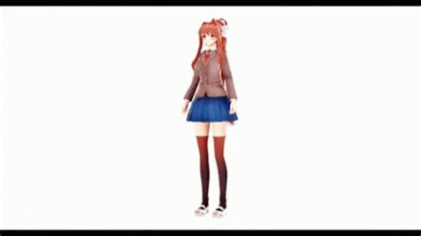 Default Dance Monika GIF - DefaultDance Monika DDLC - Discover & Share GIFs