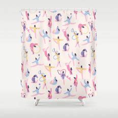 Rhythmic Gymnastics Shower Curtain | Shower, Shower curtain, Curtains