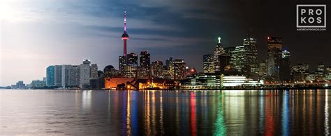 Night & Day - Toronto Skyline - High-Definition Fine Art Photo by Andrew Prokos