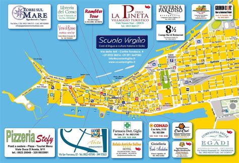 Karte von Trapani - Stadtplan Trapani