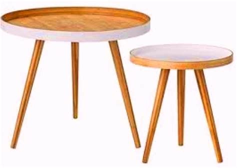 Teak side tables round ACS-1706 - ZEBANO