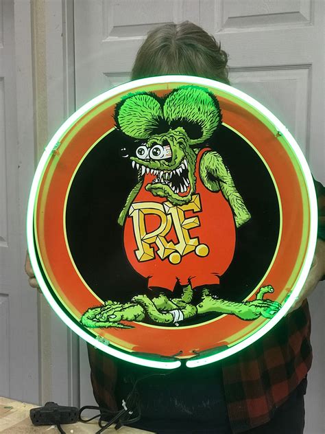 Rat Fink Neon Sign / Single Band Neon / Rat Fink Signs / Neon | Etsy