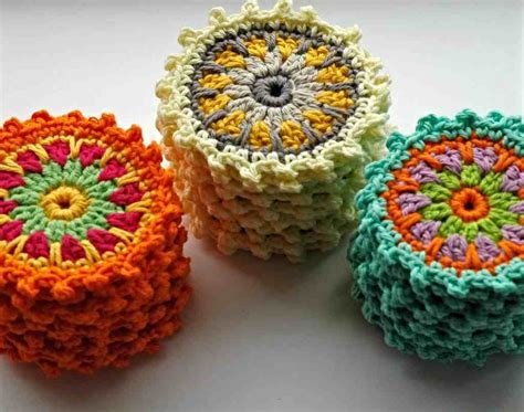 Flower Motif Coasters - Free Crochet Pattern - Annie Design Crochet