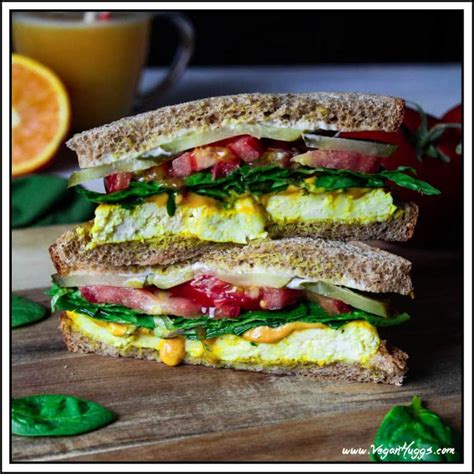 Vegan Breakfast Sandwich - Vegan Huggs - Hearty Breakfast