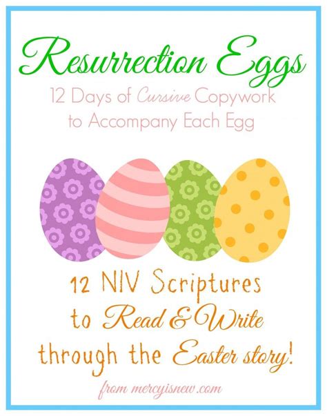 Resurrection Eggs Printables