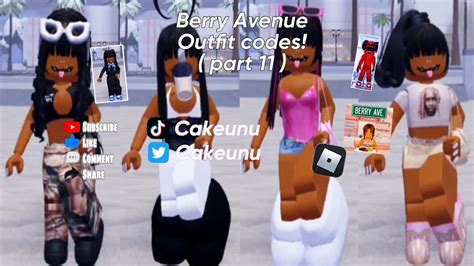 10+ BERRY AVENUE OUTFIT CODES! || Cakeunu - YouTube