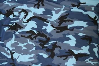 Amazon.com: Blue Camouflage Fabric 60" Wide Military Dry Fit Camo Navy ...