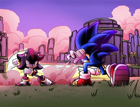 Fanart Sonic vs Shadow on Behance