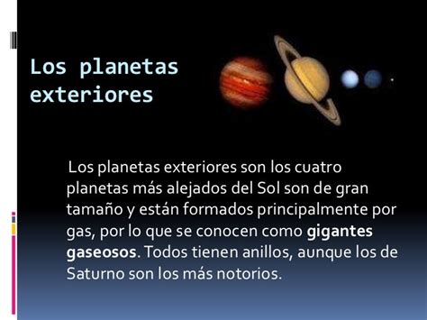 Informacion Sobre Los Planetas Exteriores - Dinami