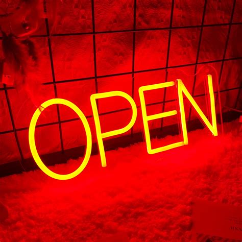 Neon Bar Sign, Open Neon Sign, Open Logo Business Store Sign, Custom ...