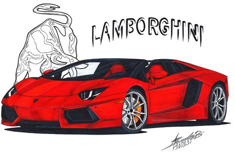 Lamborghini Aventador | Art cars, Roadsters, Car cartoon